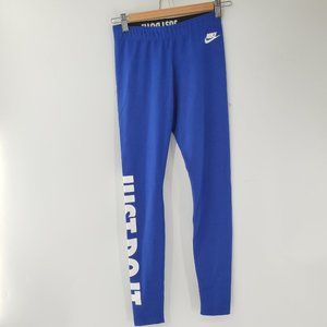 Nike‎ Just Do It Blue Leggings Womens Size Small